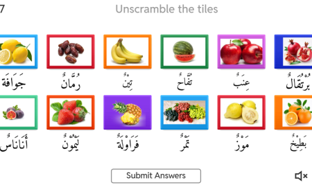 Learn Arabic Through Play: The “Fruits الفواكه” Match-Up Game